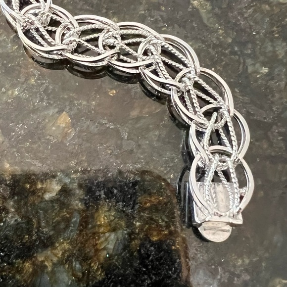 Ladies 925 sterling silver bracelet VINTAGE - Picture 3 of 3